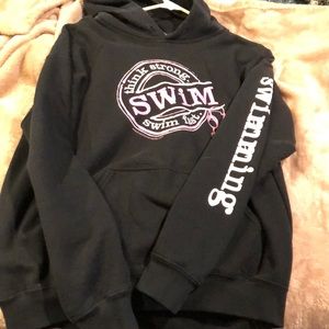 Swim like a girl hoodie